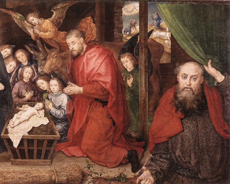 GOES, Hugo van der Adoration of the Shepherds (detail) sg china oil painting image
